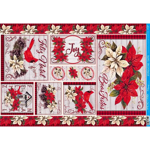 Papel Para Decoupage PDN 144 Coleção Juari Souza