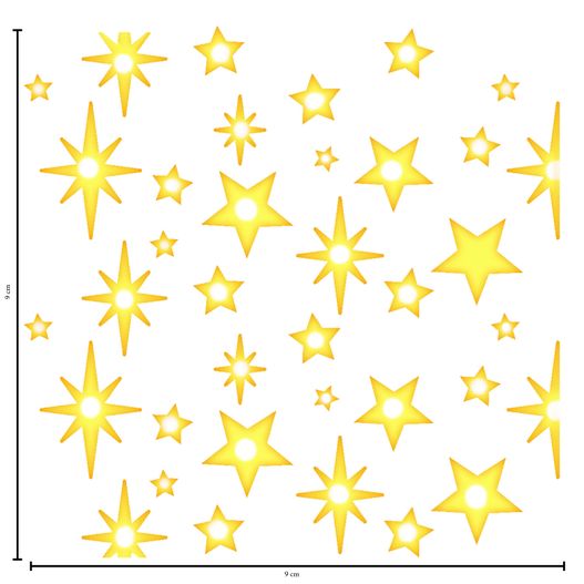 Stencil STNX 044 Estrelas
