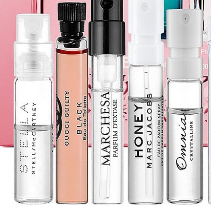 Sephora Fragrance Gift Set for Her 2014: 10 Piece: Marc Jacob Honey, Prada Candy, Viva La Juicy