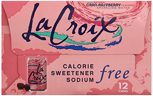 La Croix Sparkling Water, Cran-Raspberry, 12 Oz Can (Pack of 12) thumbnail