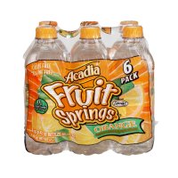 Acadia Fruit Springs Orange Naturally Flavored Spring Water Beverage- 6 PK thumbnail