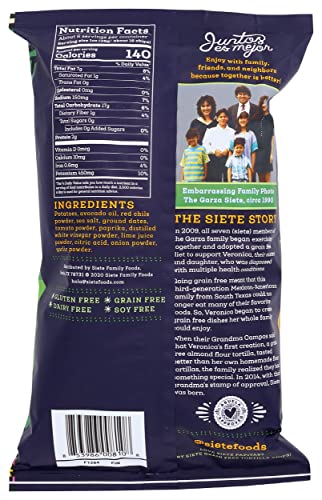 Siete, Chile Lime Kettle Cooked Potato Chips, 5.5 Oz (Case of 6) thumbnail