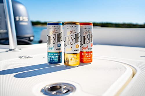 Sunshine Beverages Sparkling Energy Drink Blueberry Lemonade 4 Cans thumbnail