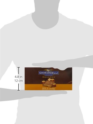 Ghirardelli Chocolate Squares, Milk Chocolate with Caramel Filling, 0.53-Ounce Squares (Pack of 120)
