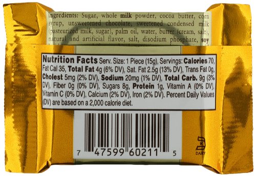 Ghirardelli Chocolate Squares, Milk Chocolate with Caramel Filling, 0.53-Ounce Squares (Pack of 120) thumbnail