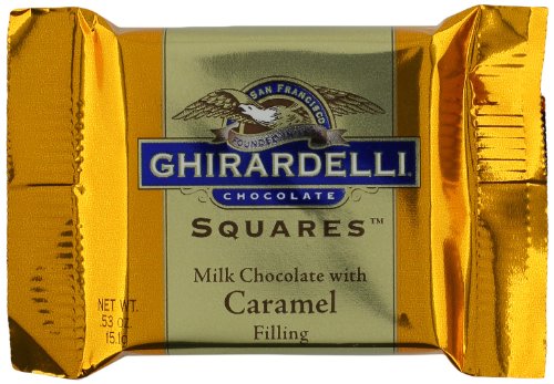 Ghirardelli Chocolate Squares, Milk Chocolate with Caramel Filling, 0.53-Ounce Squares (Pack of 120) thumbnail
