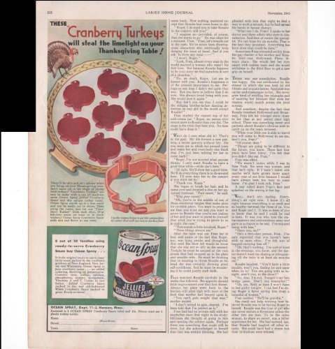 Ocean Spray Cranberry Turkeys Cranberry Sauce 1941 Vintage Antique Advertisement