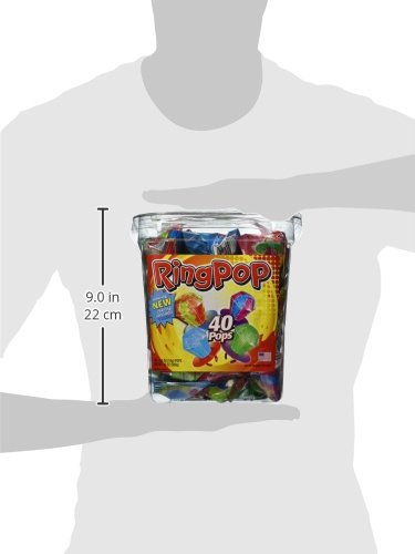 Ring Pop, Jewel Shaped Hard Candy Variety Pack, 40-Count thumbnail