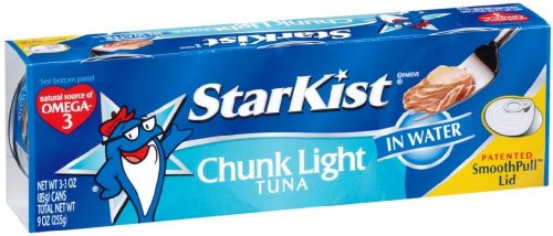 Starkist Tuna in Water 3 - 3oz Package (Pack of 4) (Total of 12 Cans) Choose Type Below) (Chunk Light)