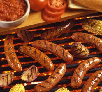 Aidells Roasted Red Pepper with Corn Sausage, 13 Ounces