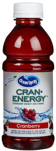 4 Packages of Ocean Spray Cran-Energy 4 - Energy Drink (total 16 Bottles)