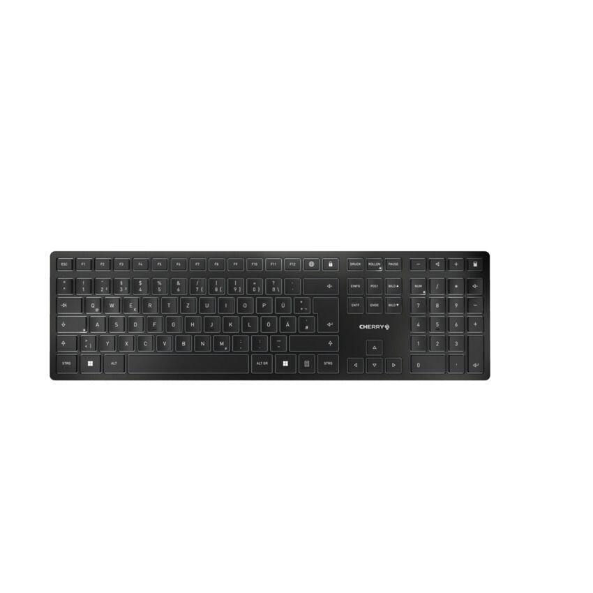 CHERRY KW 9100 SLIM Keyboard Universal RF Wireless + Bluetooth QWERTZ German Black