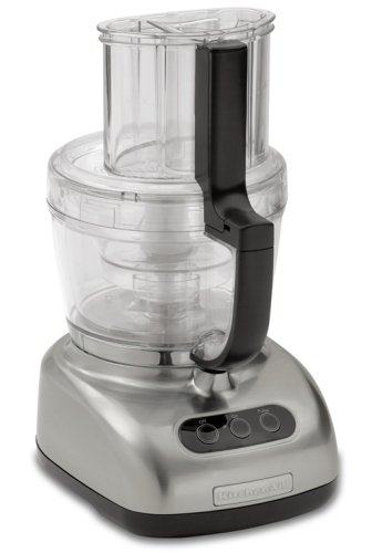 KitchenAid Ultra Wide Mouth 12 Cup Food Processor - Nickel
