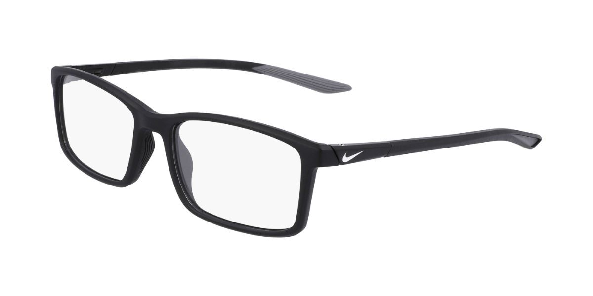 Nike 7287 Eyeglasses 001 - Matte Black/Black Men Rectangle thumbnail