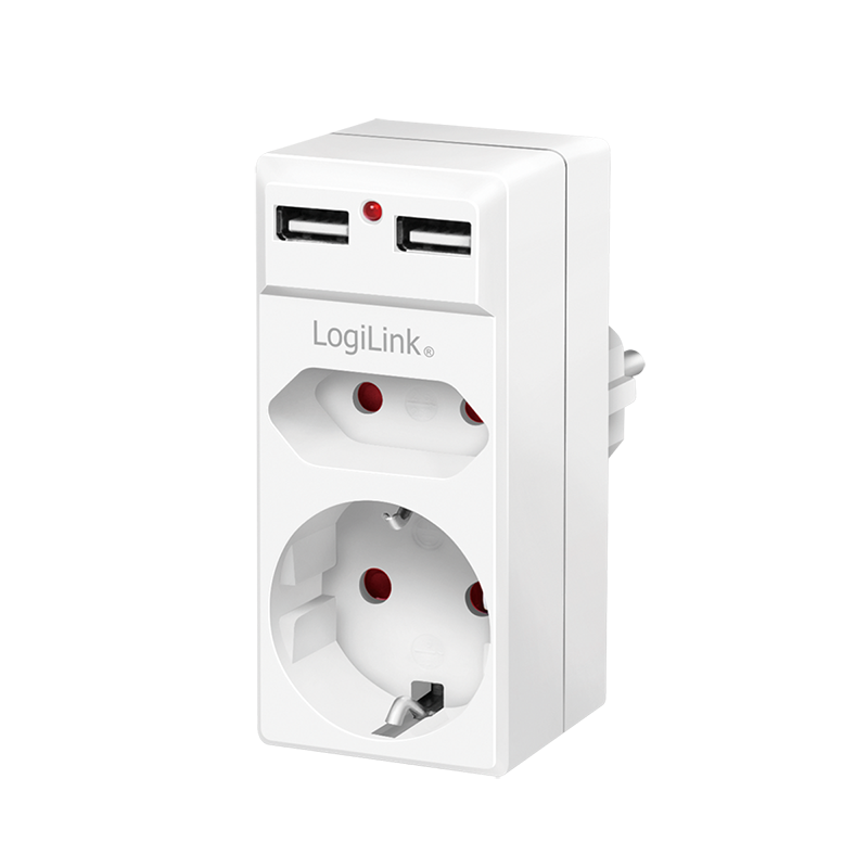 LogiLink PA0276 Surge Protector White 1 AC Outlet(s) 230 V
