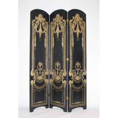 Wayborn Home Furnishing Vintage Theatre Three Panel Room Divider, 72