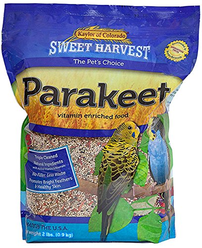 Kaylor Sweet Harvest Vitamin Enriched Parakeet Millet Seed Canary Grass Feed 2 Lbs