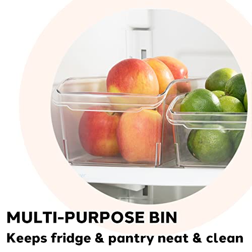 Fridge / Pantry Bin W/ Fingergrip Handle (14.25  X 5.75  X 4.5 ) Set of 6 thumbnail