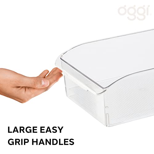 Fridge / Pantry Bin W/ Fingergrip Handle (14.25  X 5.75  X 4.5 ) Set of 6 thumbnail