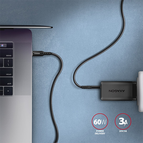 Axagon BUCM-CM10AB USB Cable 1 M USB 2.0 USB C Black thumbnail