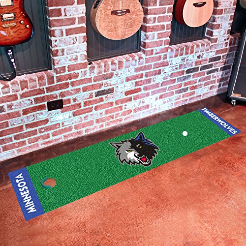 FANMATS NBA Minnesota Timberwolves Nylon Face Putting Green Mat