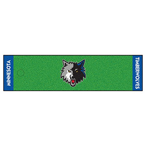FANMATS NBA Minnesota Timberwolves Nylon Face Putting Green Mat thumbnail