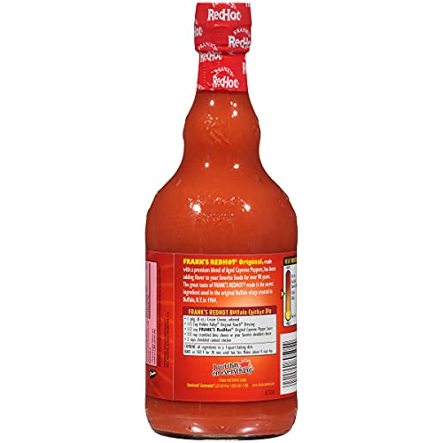 Frank's RedHot Original Hot Sauce, 23 Fl Oz (Pack of 12) - One 12 Pack of 23 Fluid Ounce Bottles of Original Cayenne Pepper Hot Sauce, Great for Table thumbnail