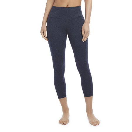 Women's Jockey Sport Supersoft Side Pocket 7/8 Leggings, Size: Large, Light Blue