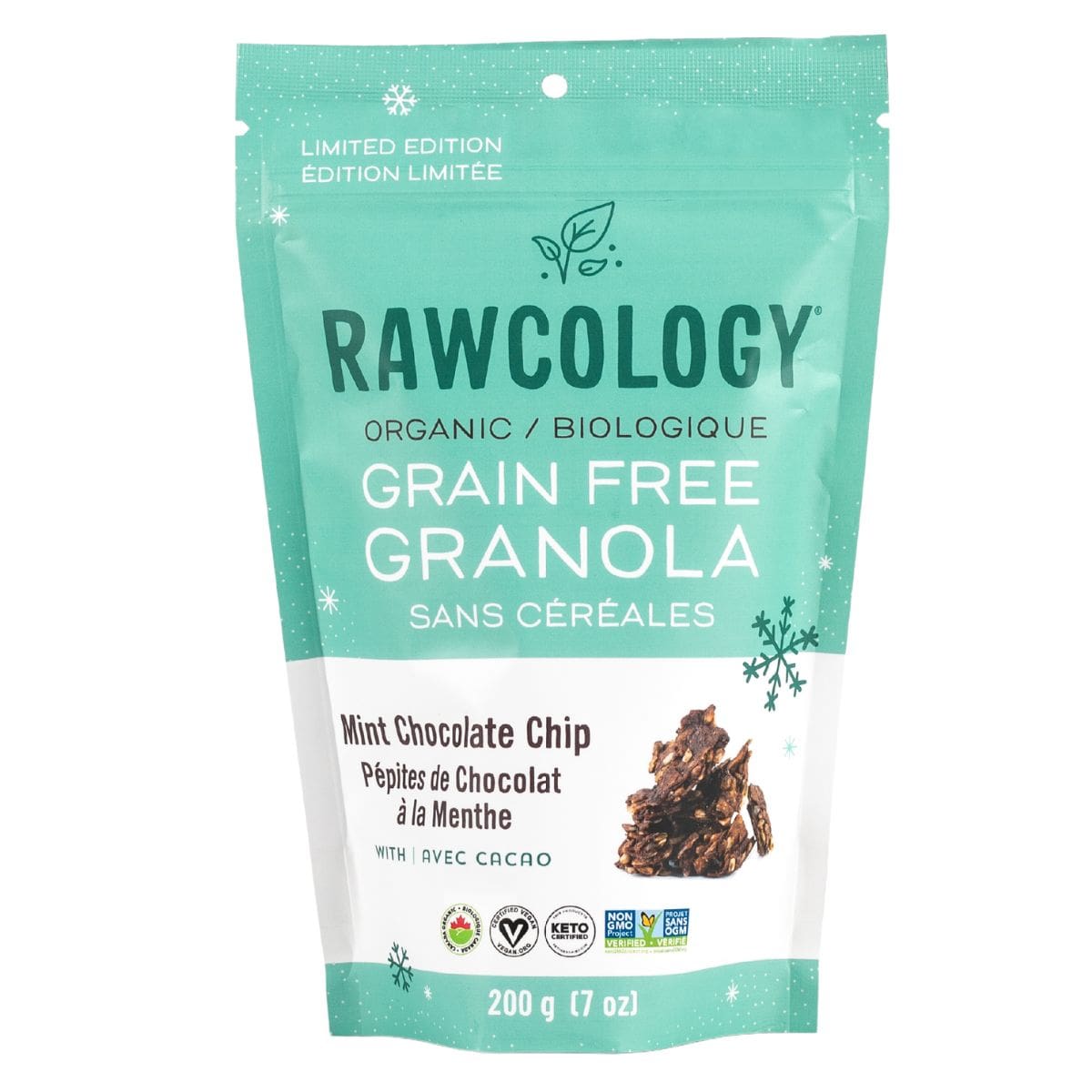 Rawcology Organic Granola Cereals Mint Chocolate Chip