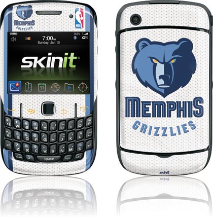 NBA - Memphis Grizzlies - Memphis Grizzlies Home Jersey - BlackBerry Curve 8530 - Skinit Skin thumbnail