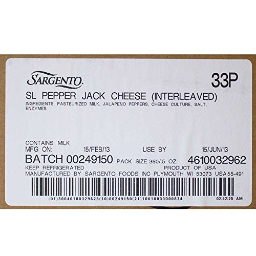 Sargento Sliced Pepperjack Cheese, 15 Ounce -- 12 per Case. thumbnail