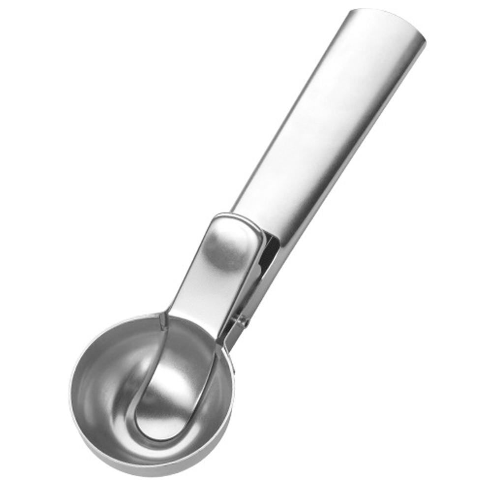 Premium Ice Cream Scoop Solid Stainless Steel Ice Cream Scooper Fruits Scoop with Comfortable and Anti-Freeze Handle,Easy Trigger Release - Large, thumbnail