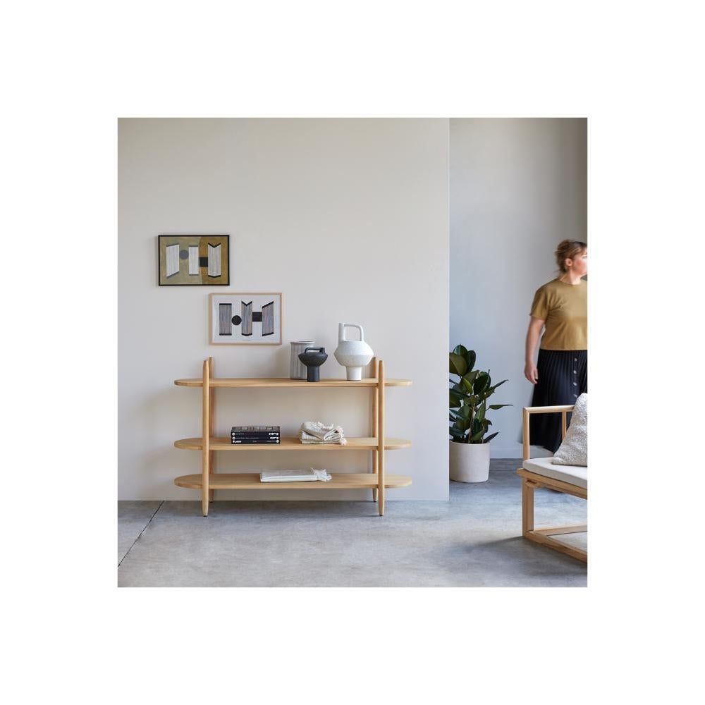 Poline Solid Teak Console Table