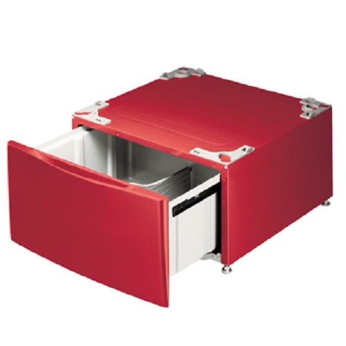 LG 14-Inch Tall Pedestal with Drawer, Red