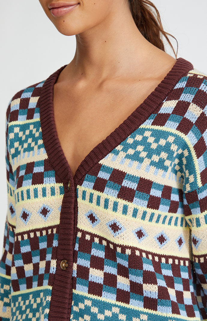 LA Hearts Womens Golden Hour Cardigan - Blue Size Small thumbnail