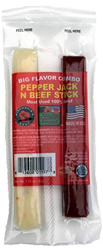 Wisconsin Cheese Company Wisconsin S Best Pepper Jack N Stick Combo Packs  1.75 Oz  18 Ct  High Protein  Low Carb  Low Sugar  Keto Friendly. a Great G