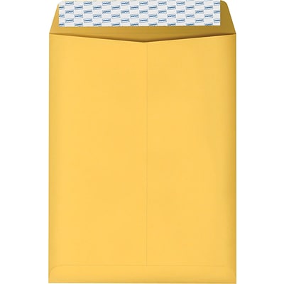 Staples QuickStrip EasyClose Kraft Self Seal #1 Catalog Envelopes, 6 X 9, Kraft, 100/Box (ST20140/20, Brown, Paper | Quill