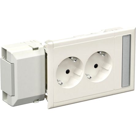 Schneider Electric White Plug Socket