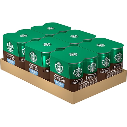 Starbucks Doubleshot Espresso & Cream Light Cold Brew Coffee, 6.5 Fl. Oz., 24/Carton (17544)