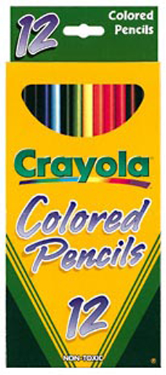 Formerly Binney & Smith  Crayola Colored Pencils 12 Color