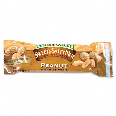 Advantus  Nature Valley Granola Bars  Sweet & Salty Nut Peanut Cereal  1.2oz Bar  16/Box