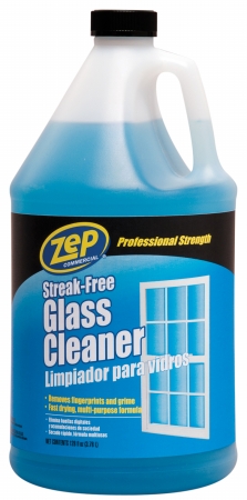 128 Oz Zep Streak-Free Glass Cleaner Refill - Pack of 4