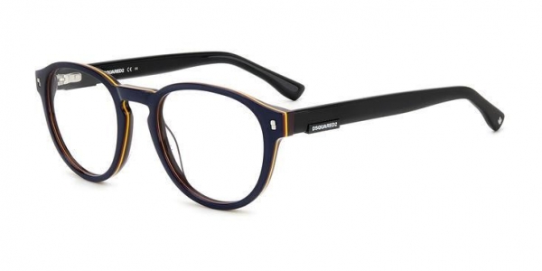 Dsquared2 D2 0049 9N7 Men's Glasses Blue Size 51 - Free Lenses - Blue Light Block Available