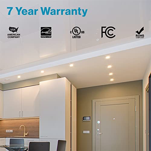 Sunco Lighting 24 Pack 5/6 Inch LED Can Lights Retrofit Recessed Lighting, Selectable 3000K/4000K/5000K/6000K/6500K Dimmable, Smooth Trim, 13W=75W, 96 thumbnail
