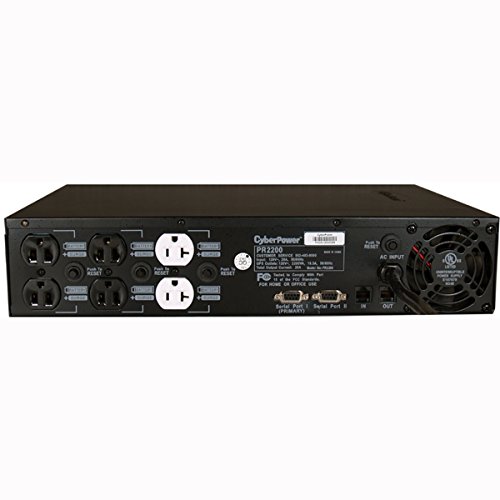 CyberPower PR2200SWRM2U 1500-Watt 6-Outlet Smart App Pure Sinewave Rackmount Uninterruptible Power Supply (2200VA, NEMA 5-15R/5-20R, 2U) (Discontinued thumbnail