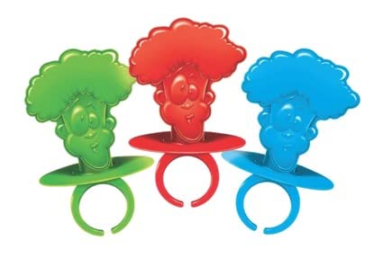 Flix Halloween Lollipop Ring, WarHeads Sour & Sweet Fruity Hard Candy Ring Pops - 18 Count (8.46 Ounce) Box thumbnail