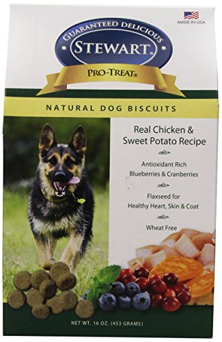 Stewart's Pro-Treat Specialty Treats 16-Ounce Box Real Chicken and Sweet Potato with Berries & Flaxseed Natural Dog Biscuits by MiracleCorp/Gimbor