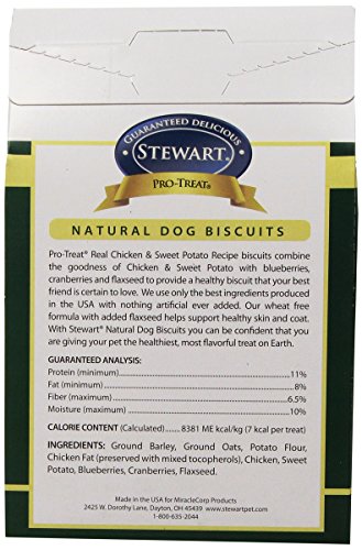Stewart's Pro-Treat Specialty Treats 16-Ounce Box Real Chicken and Sweet Potato with Berries & Flaxseed Natural Dog Biscuits by MiracleCorp/Gimbor thumbnail