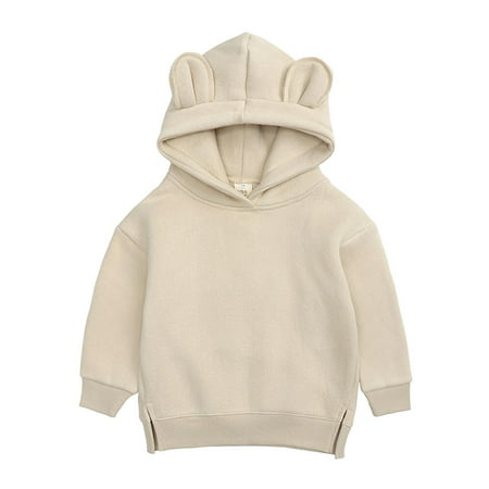 Kids Jackets for Girls Boys Spring Hoodies Bear Ears Baby Boys Hoody Children Pullover Outerwear