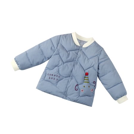 Kids Jackets for Girls Boys Toddler Baby Winter Cartoon Windproof Coat Hooded Warm Outwear Waistcoat